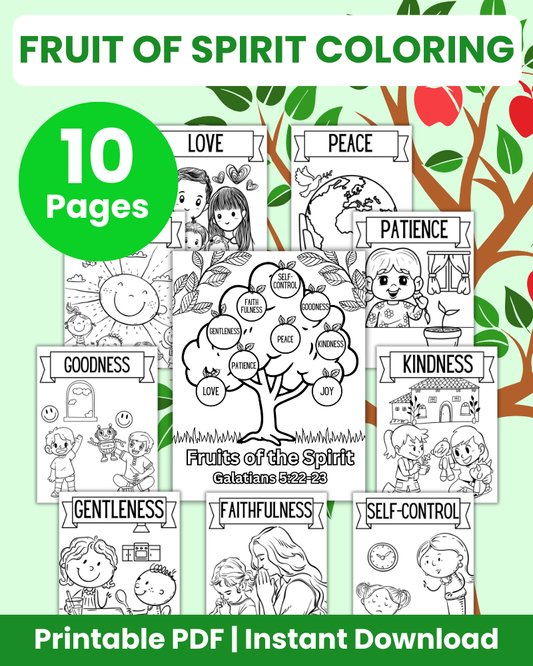 fruit of spirit coloring pages