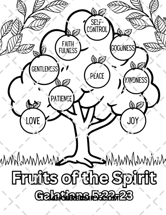 fruit of the spirit coloring pages