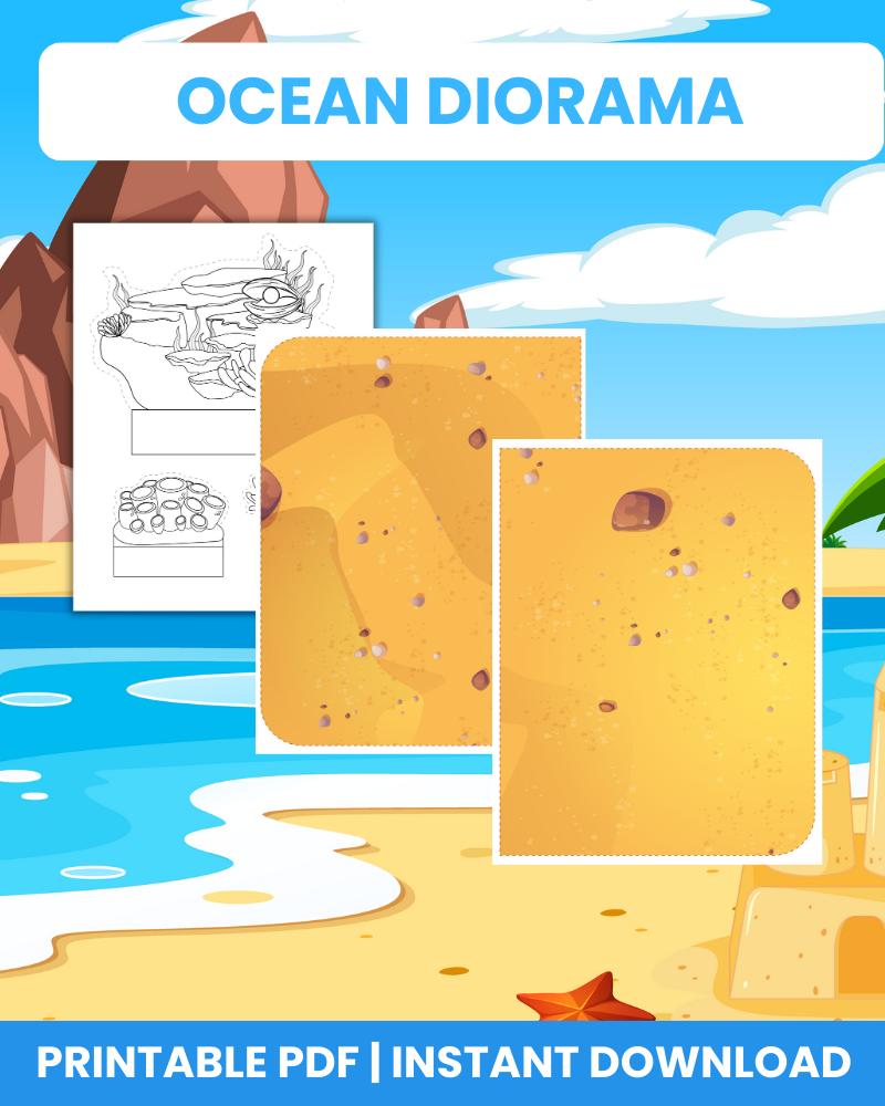 ocean diorama printable crafts