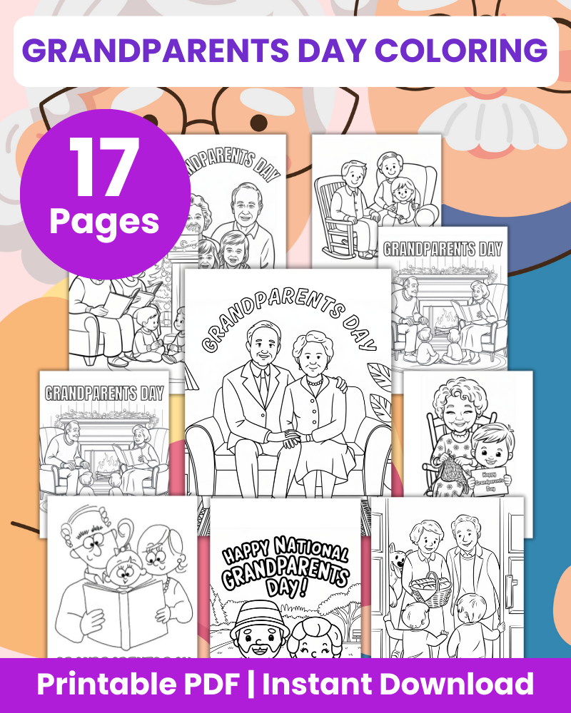 grandparents day coloring pages
