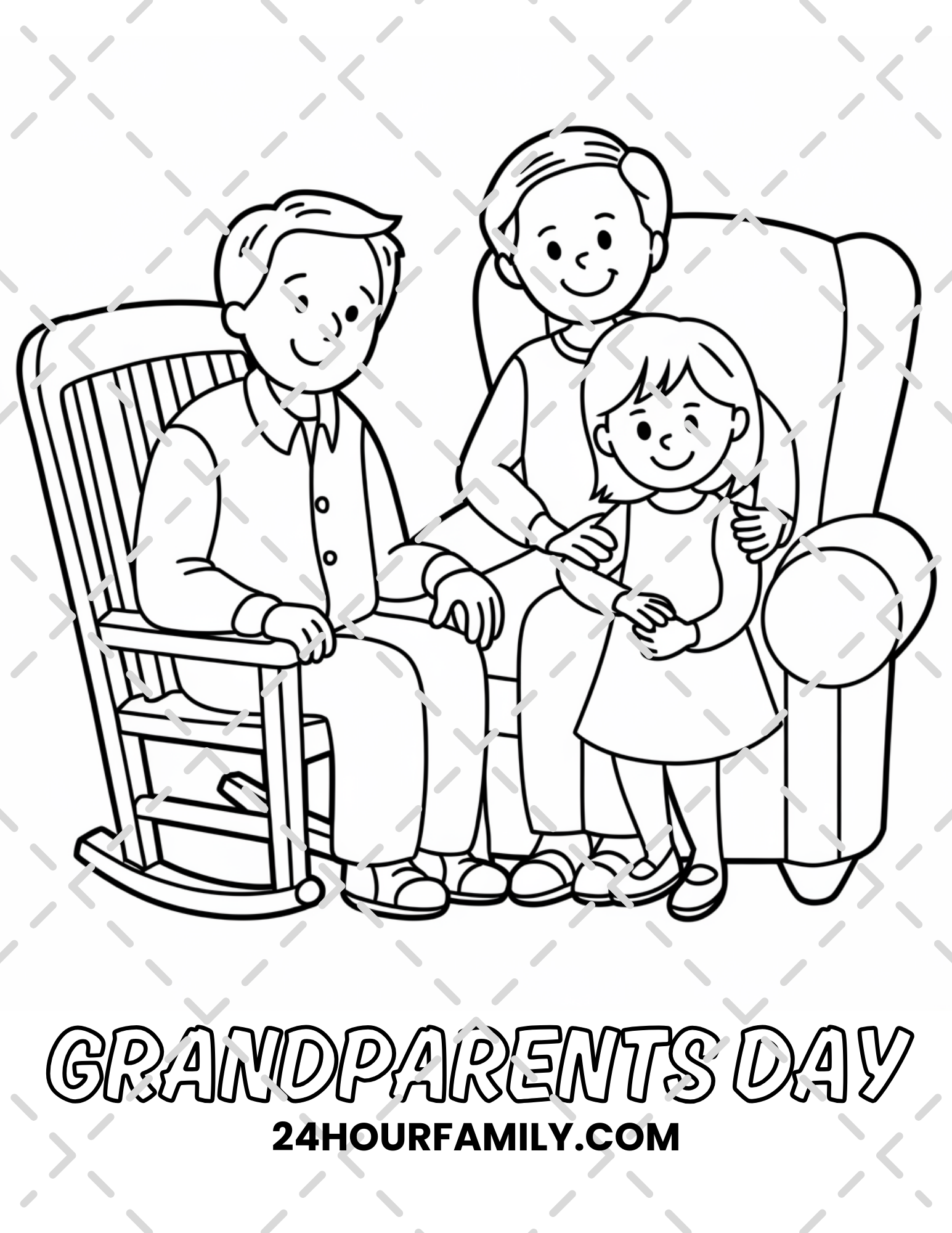 grandparents day coloring pages