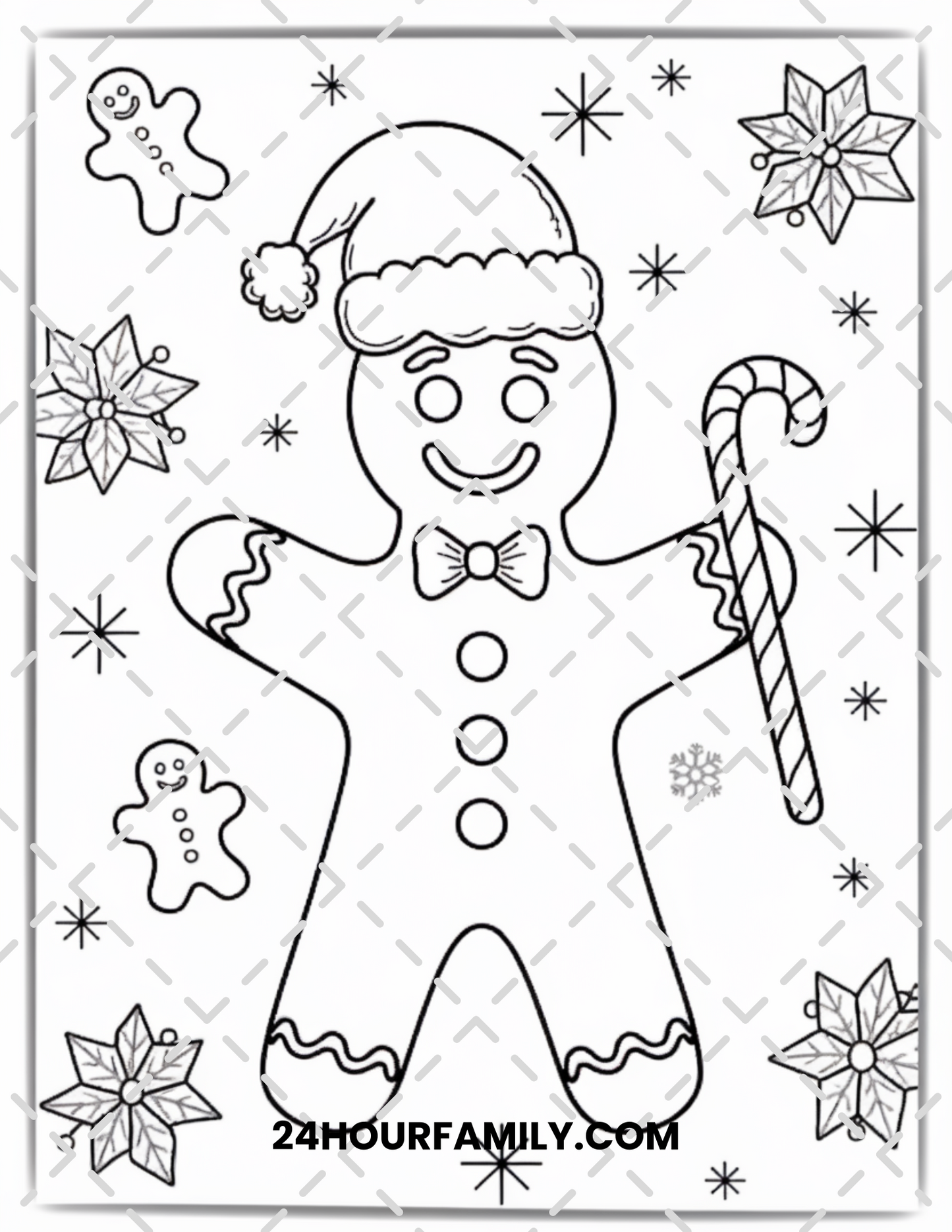 candy cane coloring pages