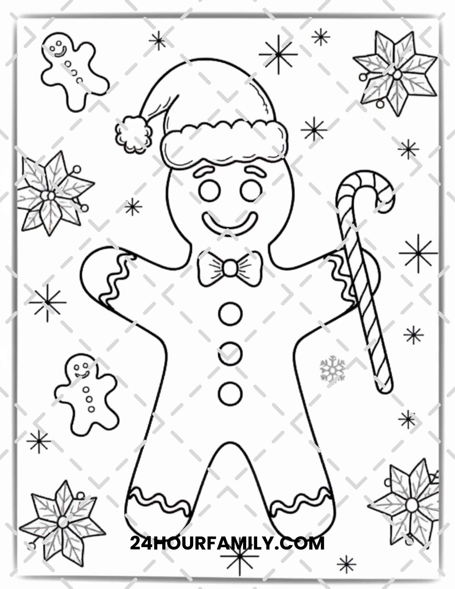 candy cane coloring pages