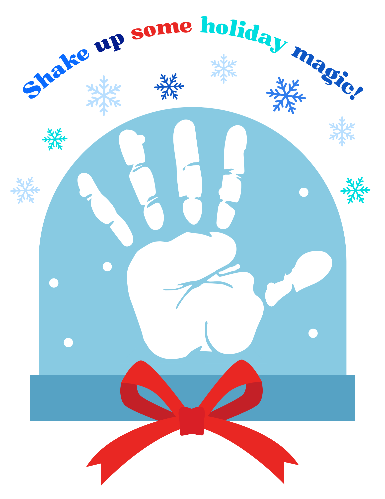 holiday magic handprint art