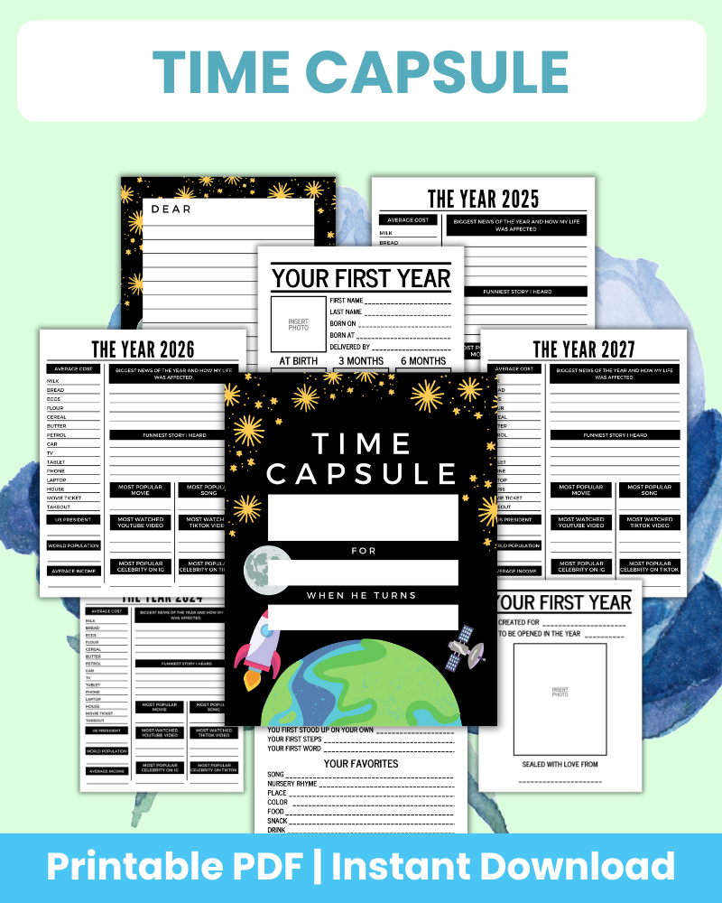 time capsule printable