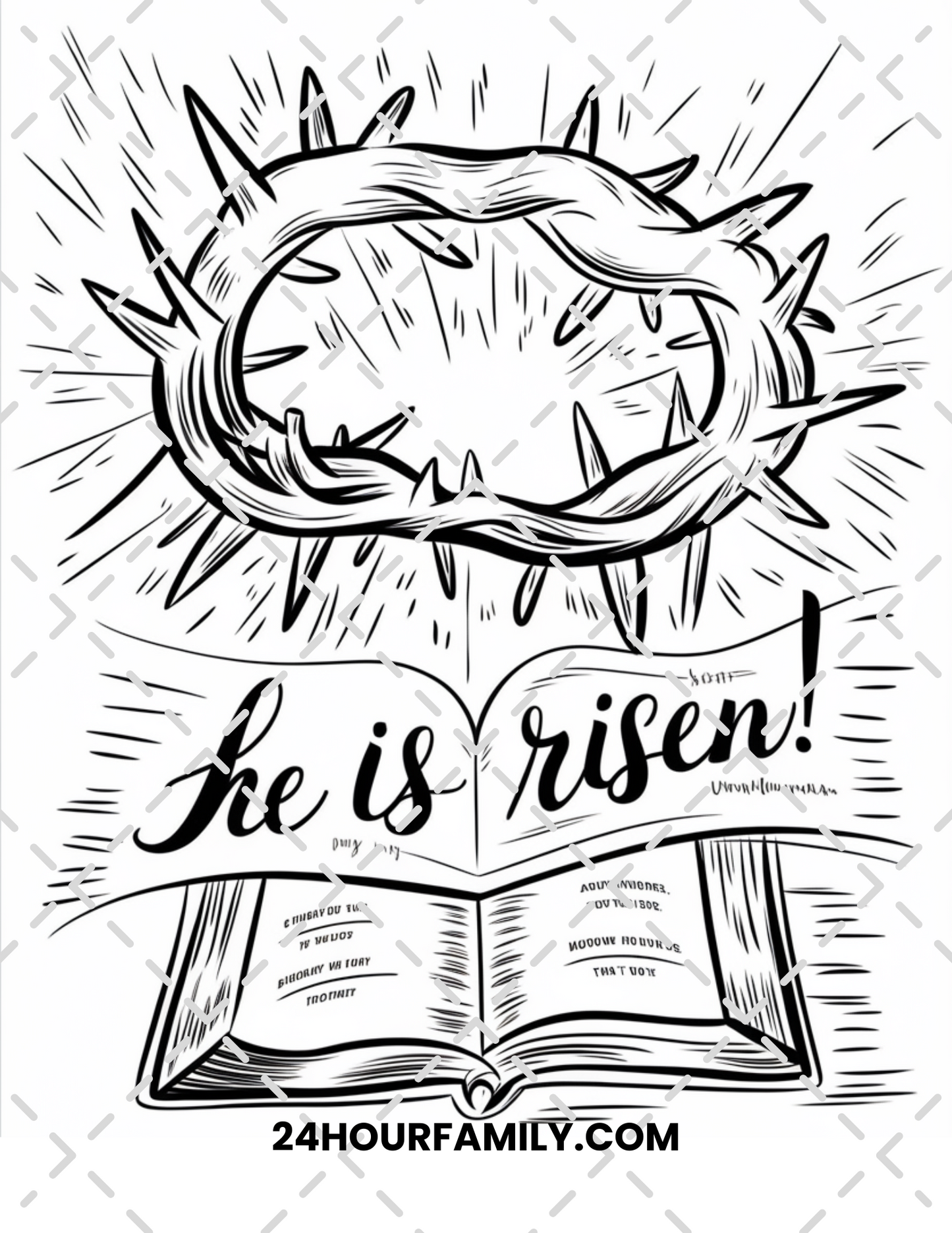 church easter coloring pages