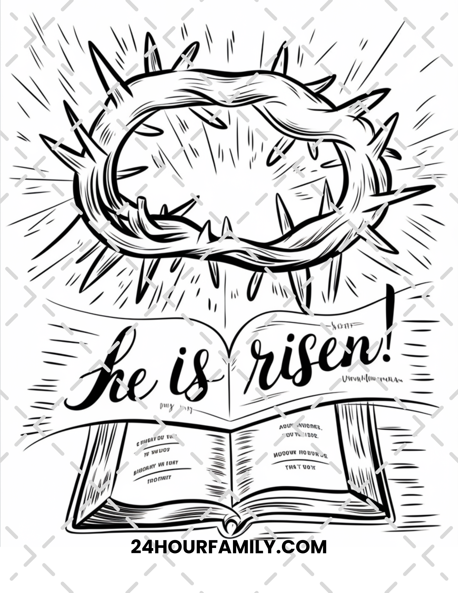 church easter coloring pages