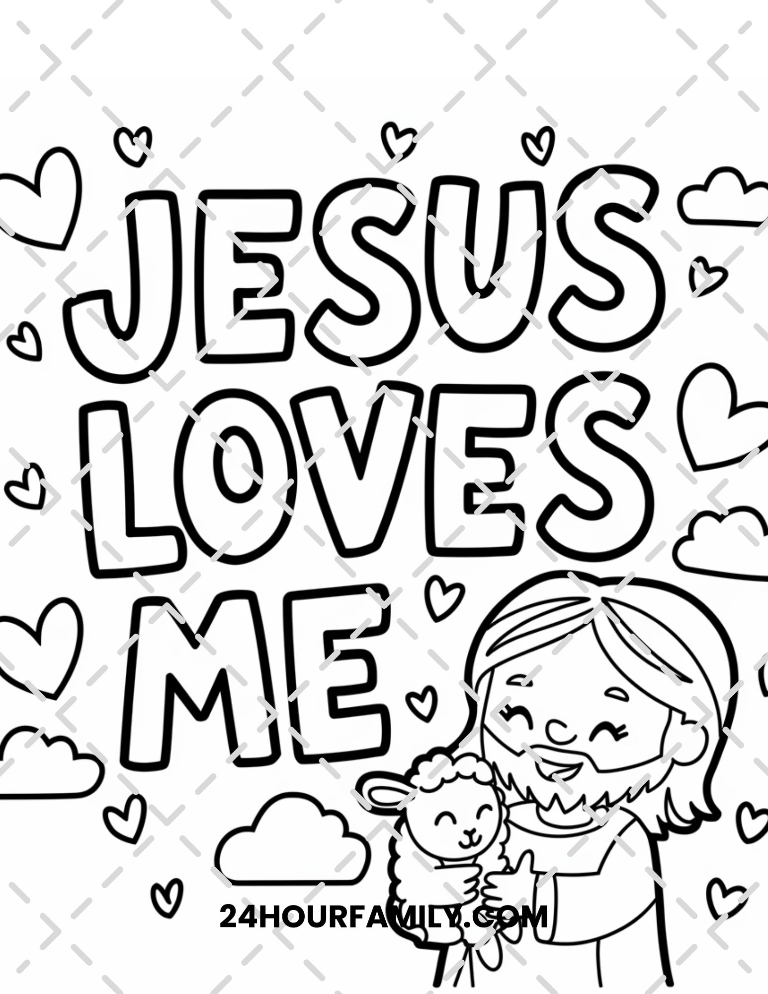 church valentine's coloring pages