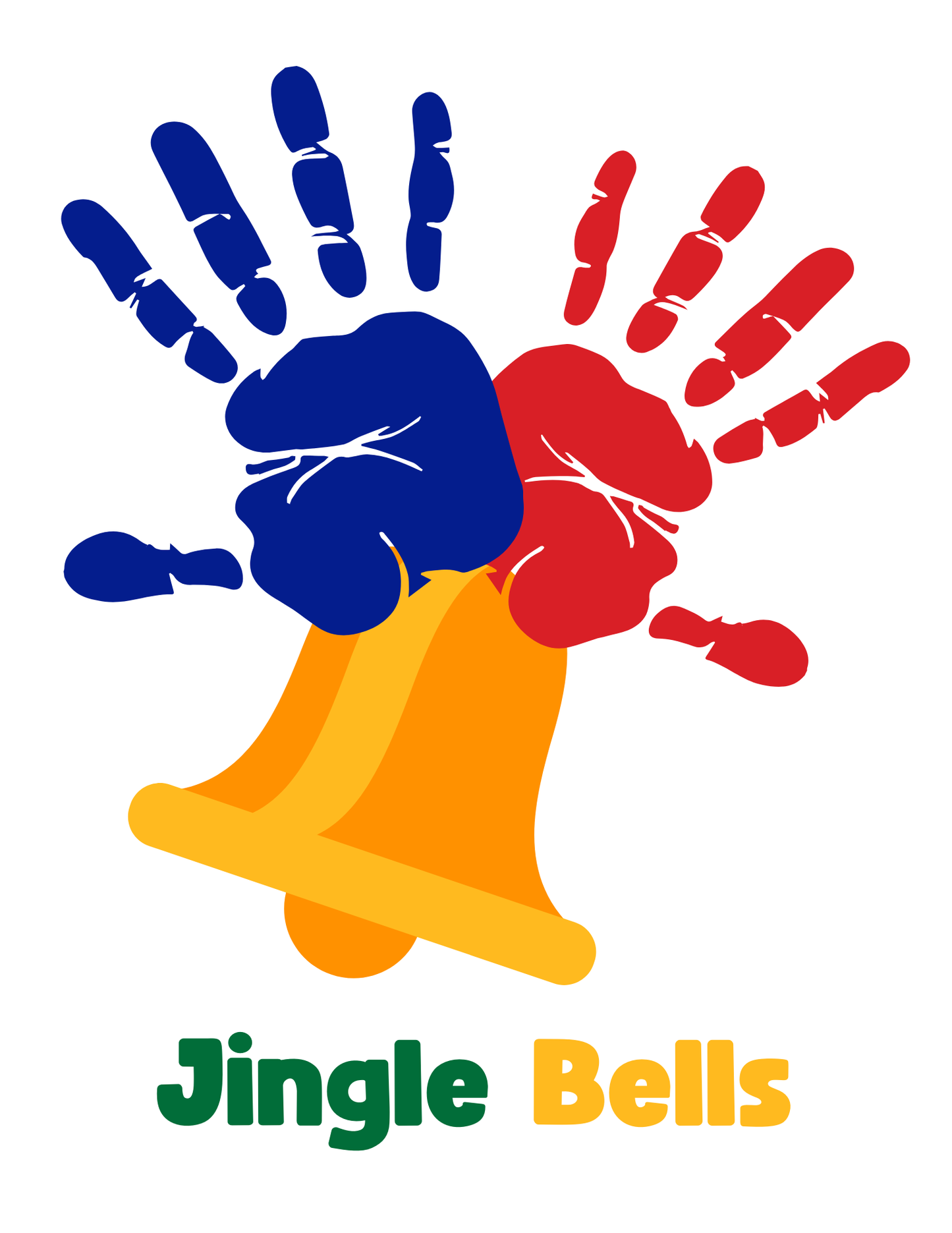 jingle bells handprint art