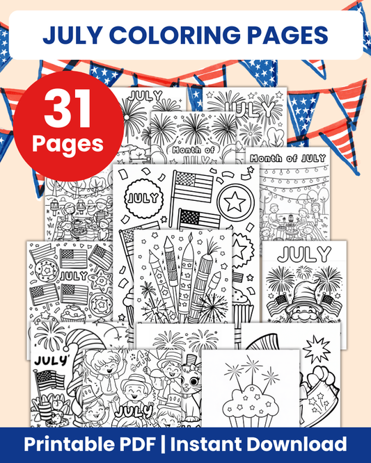 july coloring pages
