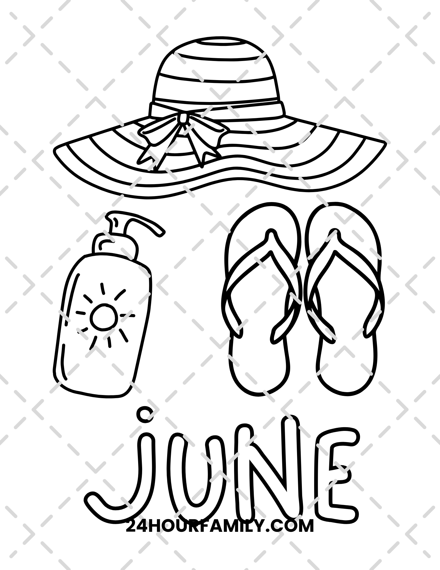 june coloring pages