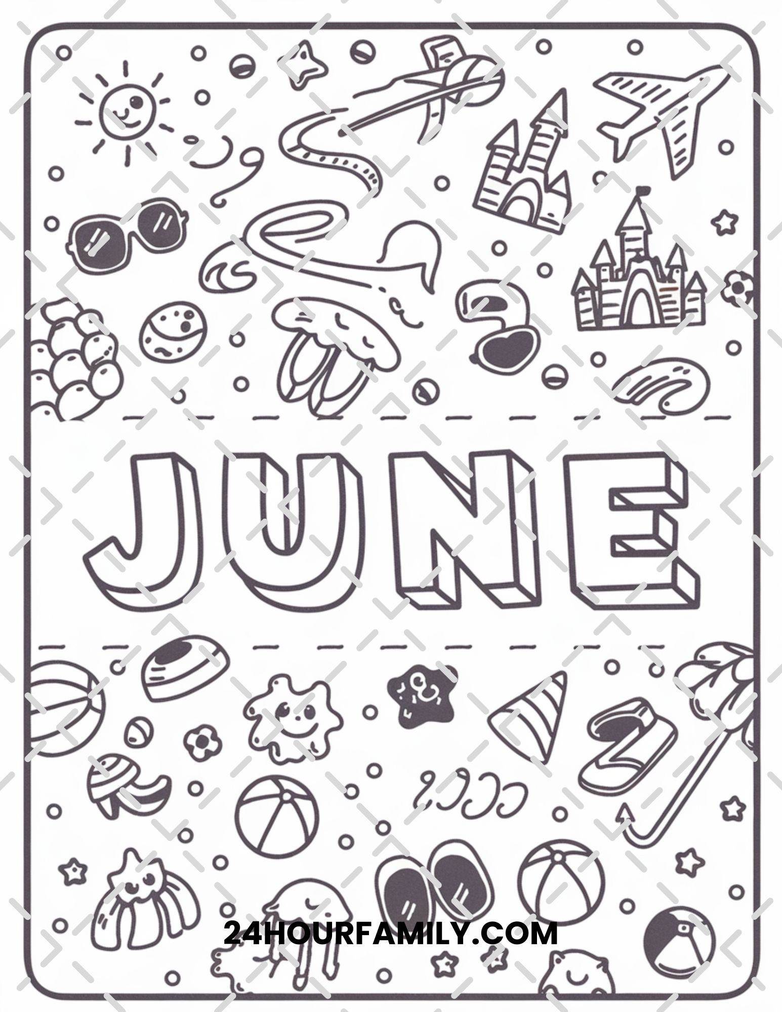 june coloring pages