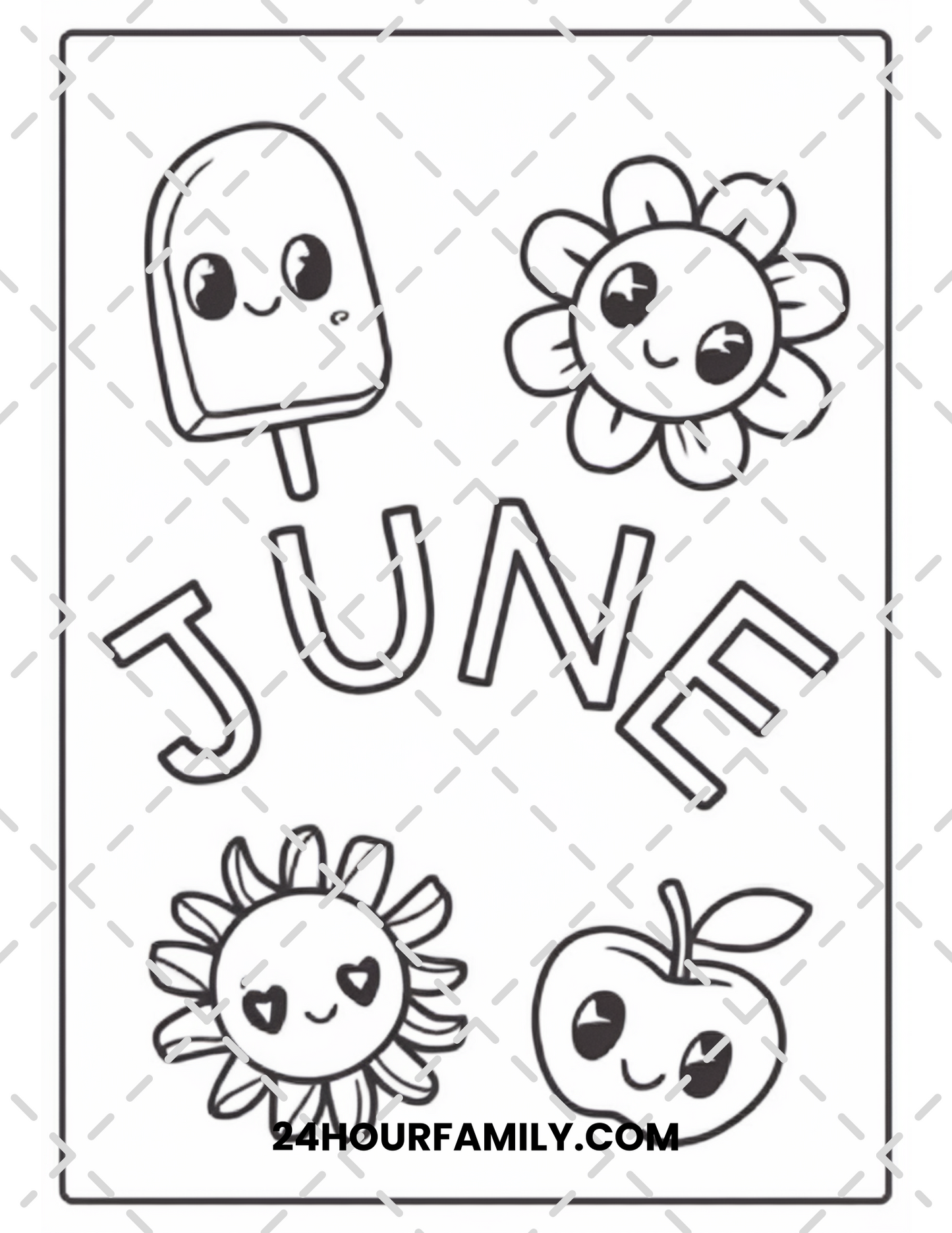 june coloring pages