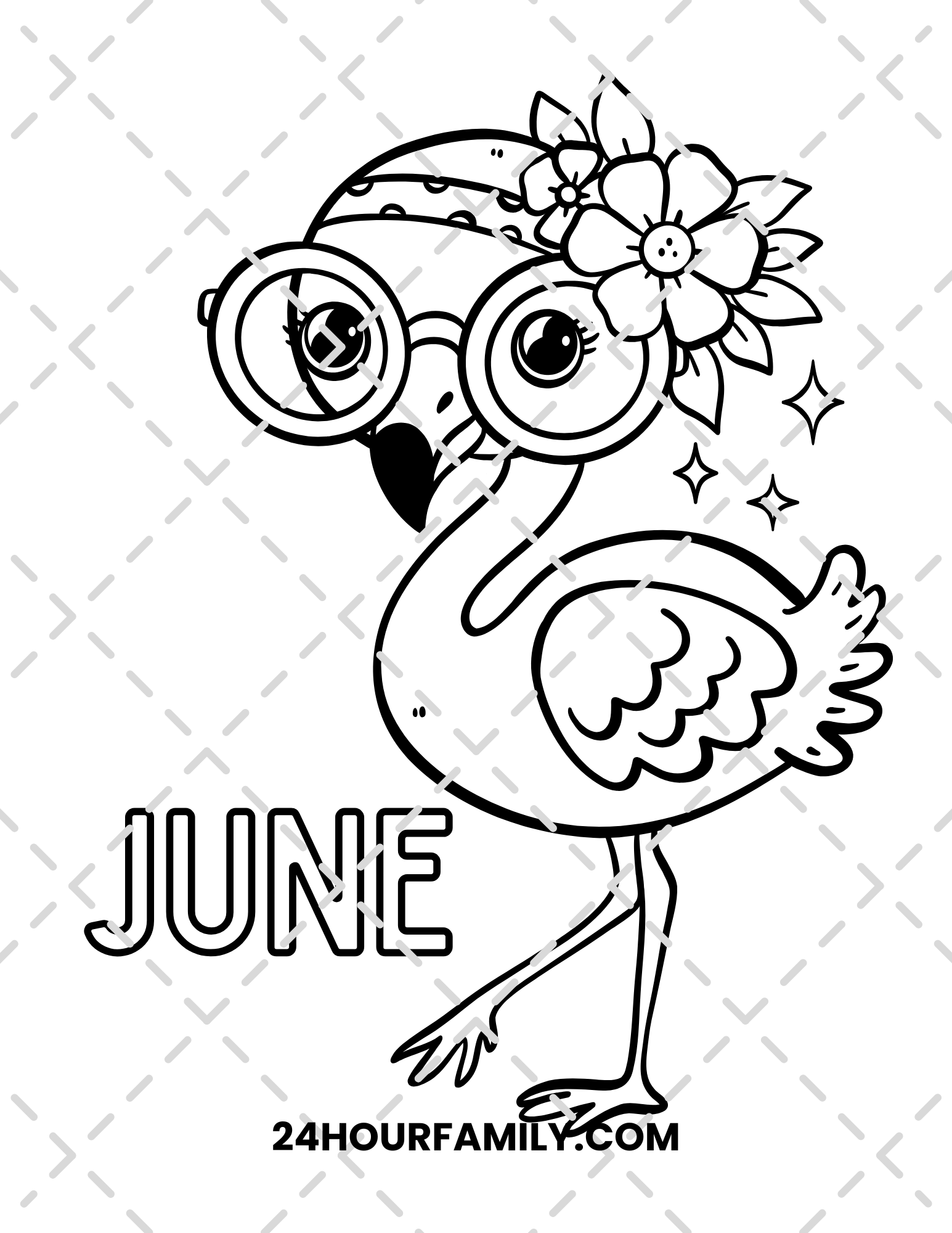 June Coloring Pages - 30 Pages – 24hourprintables.com