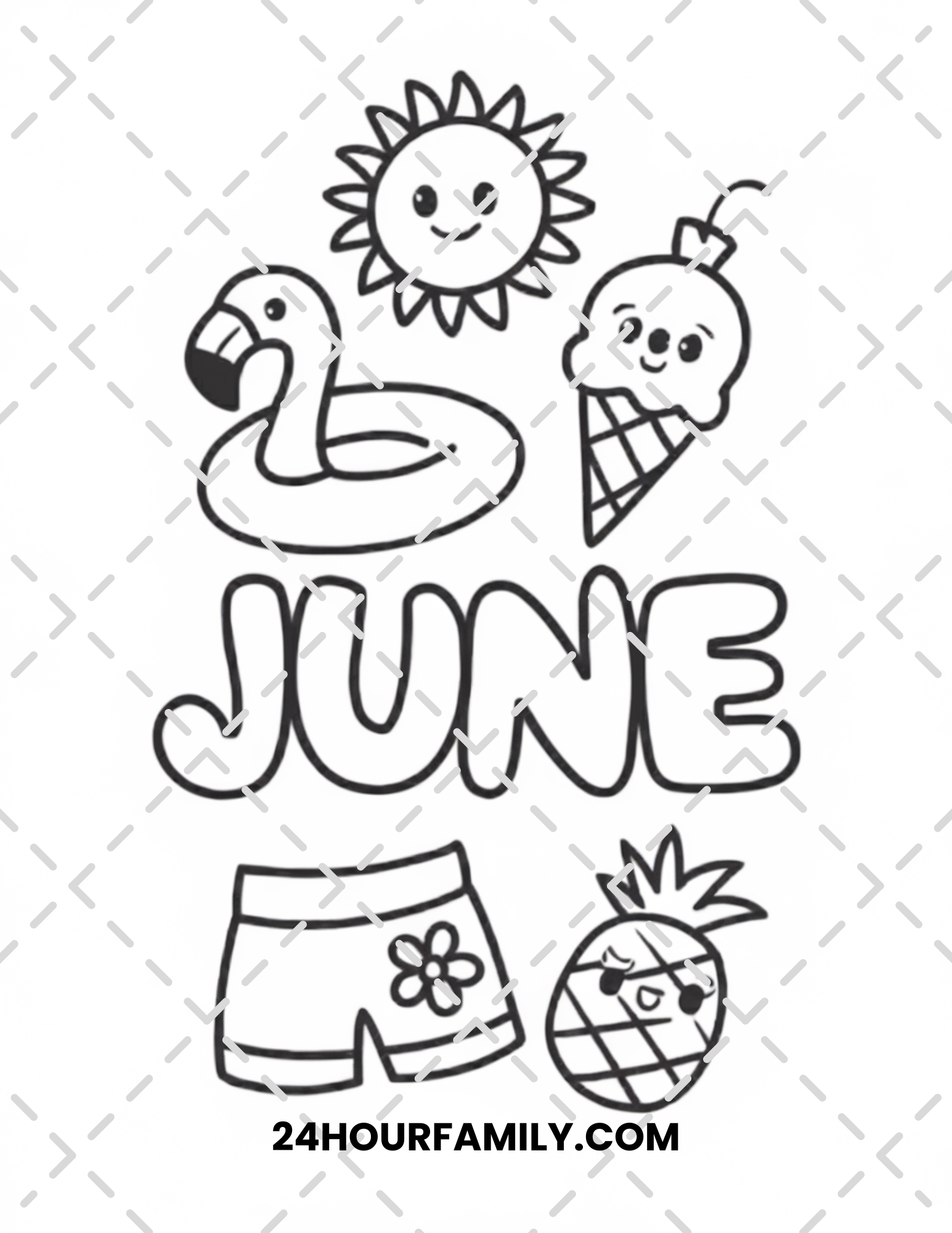 june coloring pages