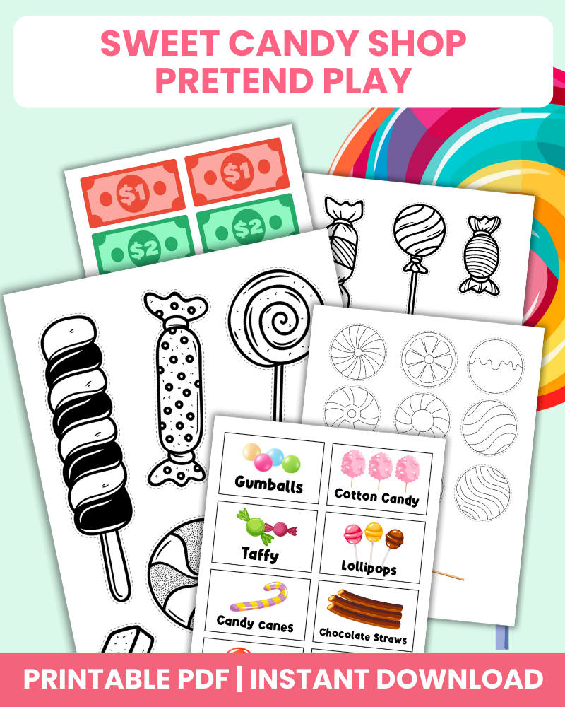 sweet candy shop pretend play