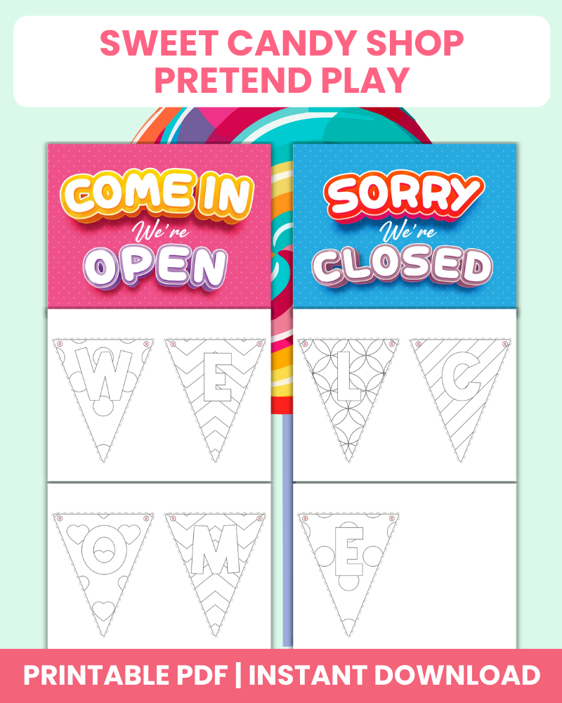 sweet candy shop pretend play