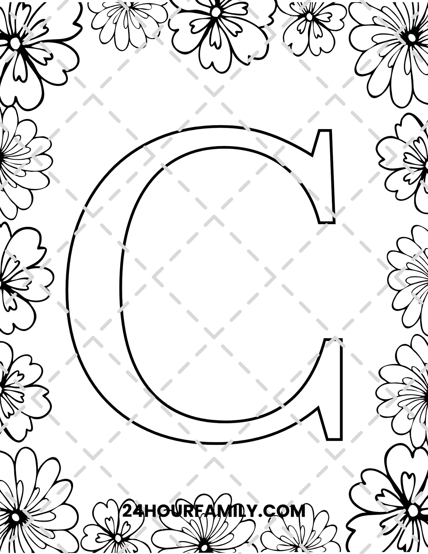 letter c coloring pages