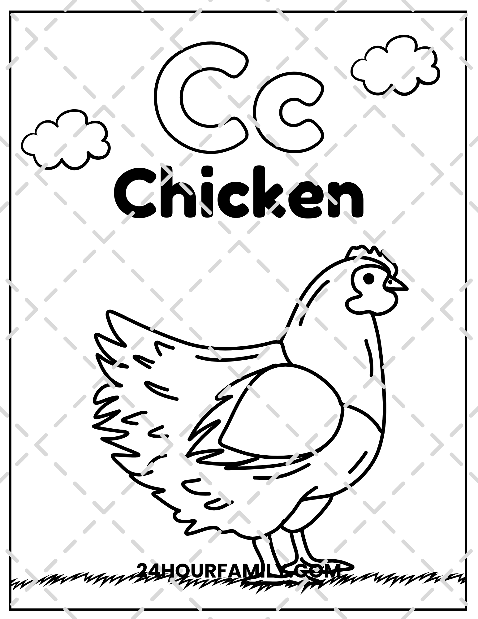 letter c coloring pages