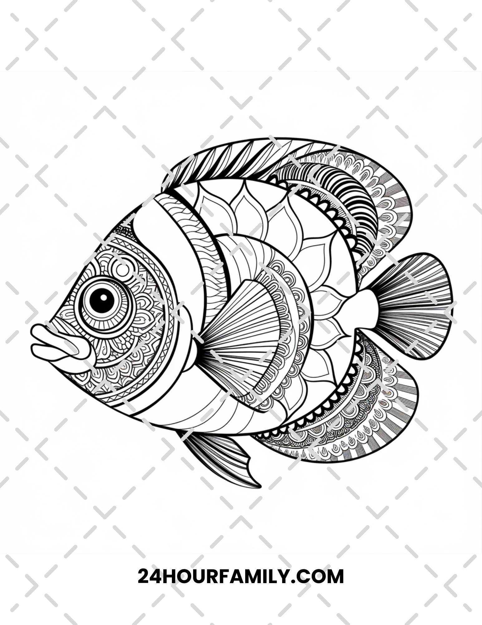 fish coloring pages for adults