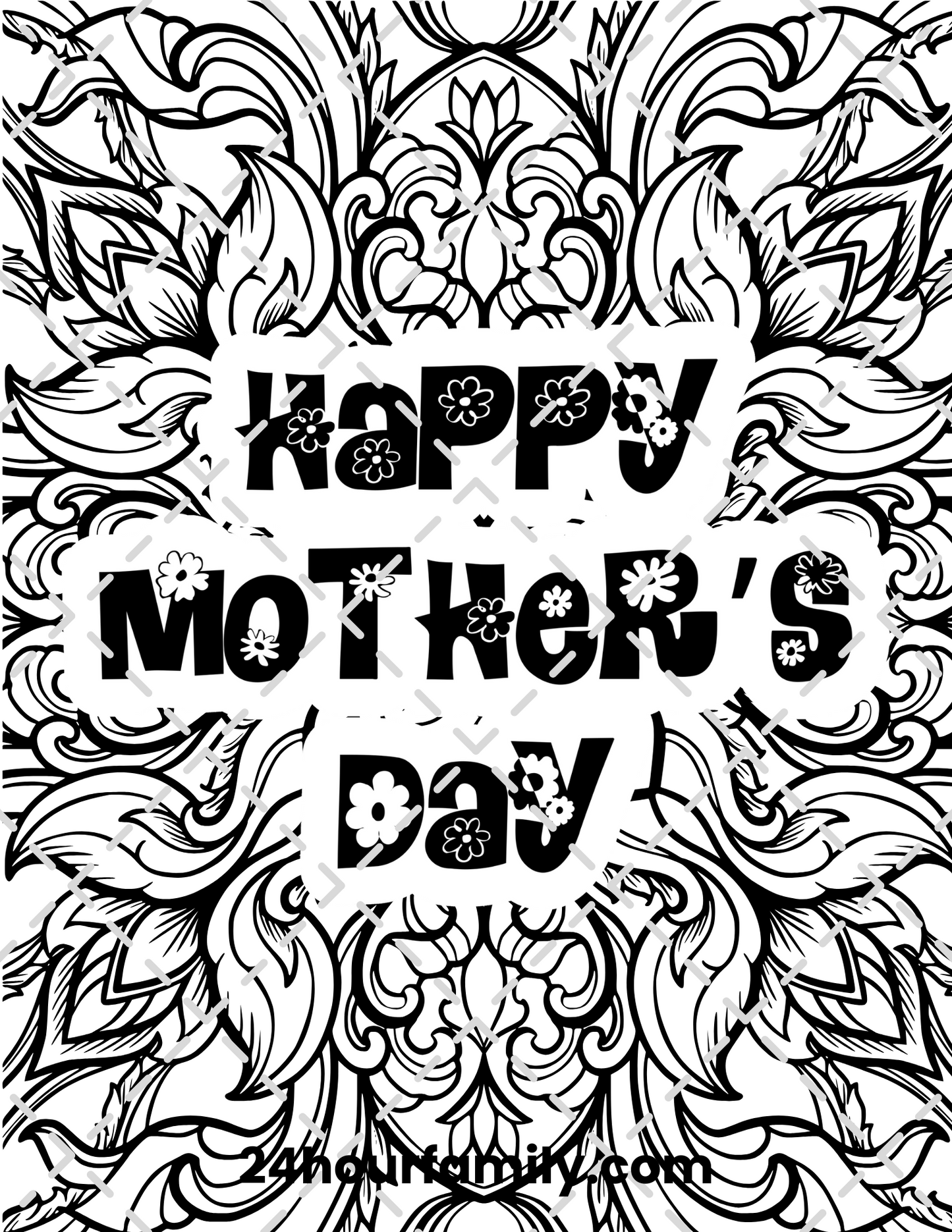 mothers day coloring pages