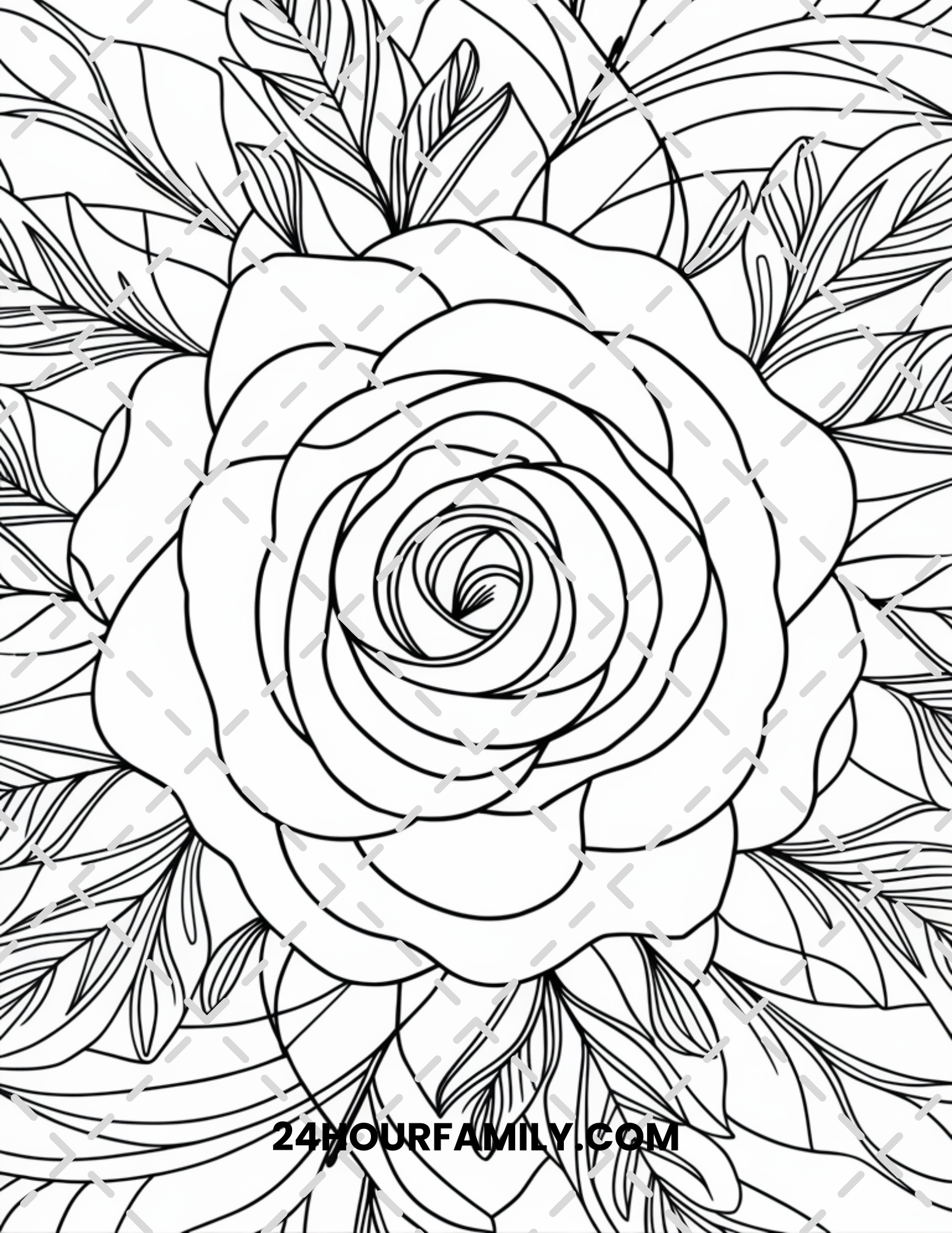 mandala rose coloring pages