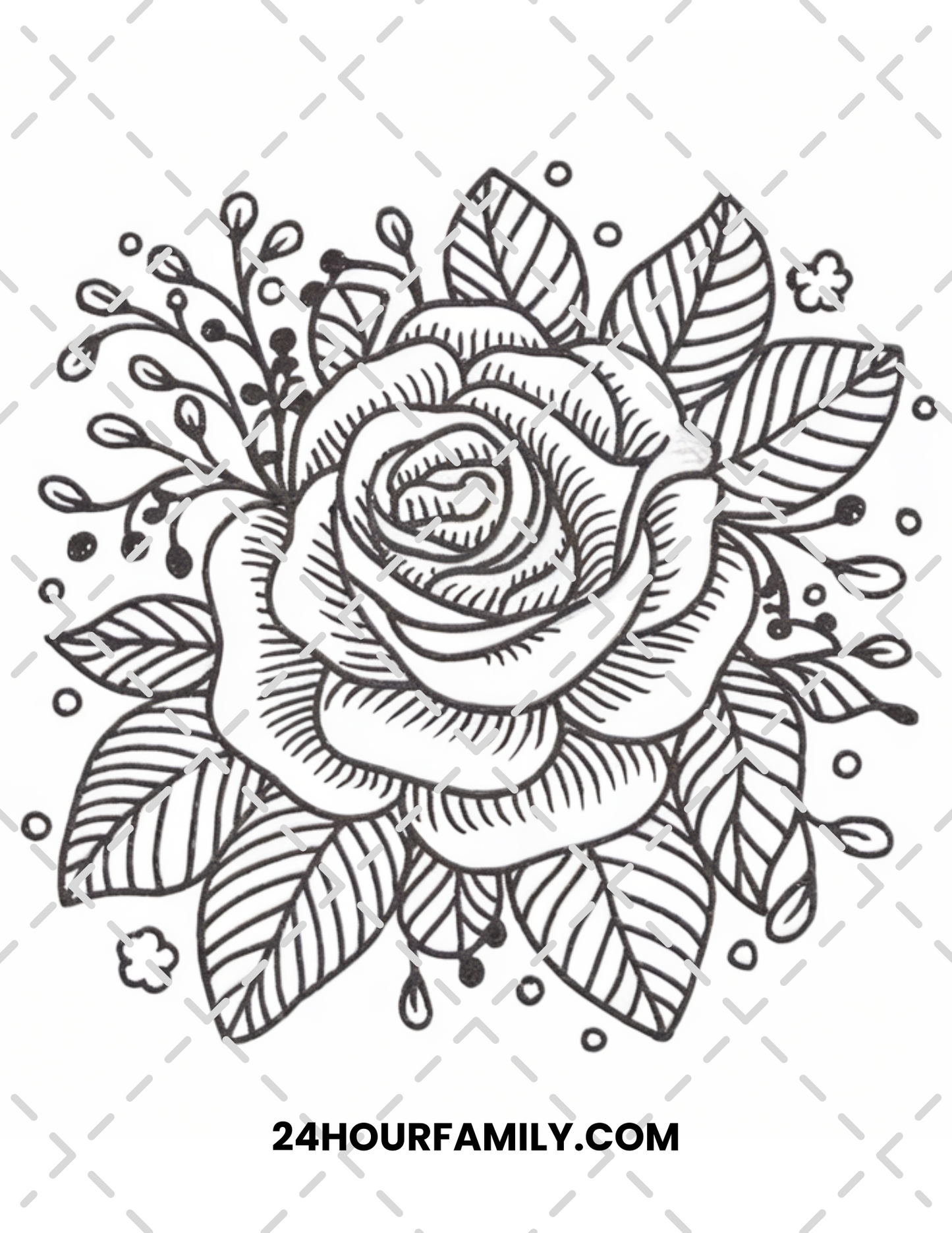 mandala rose coloring pages