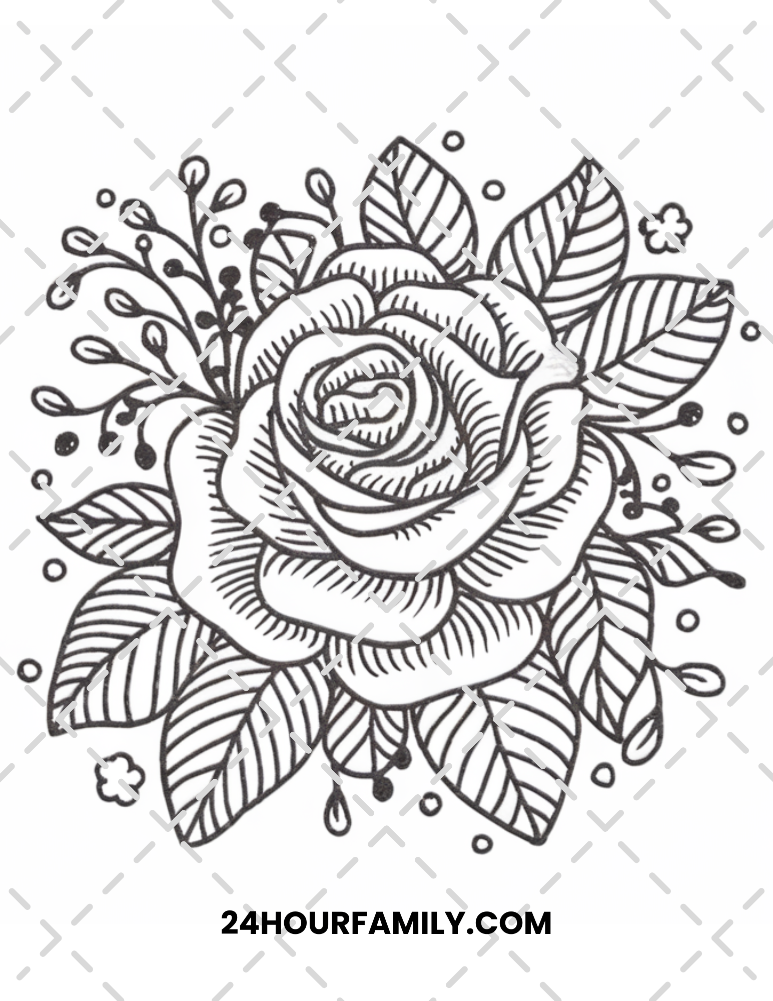 mandala rose coloring pages