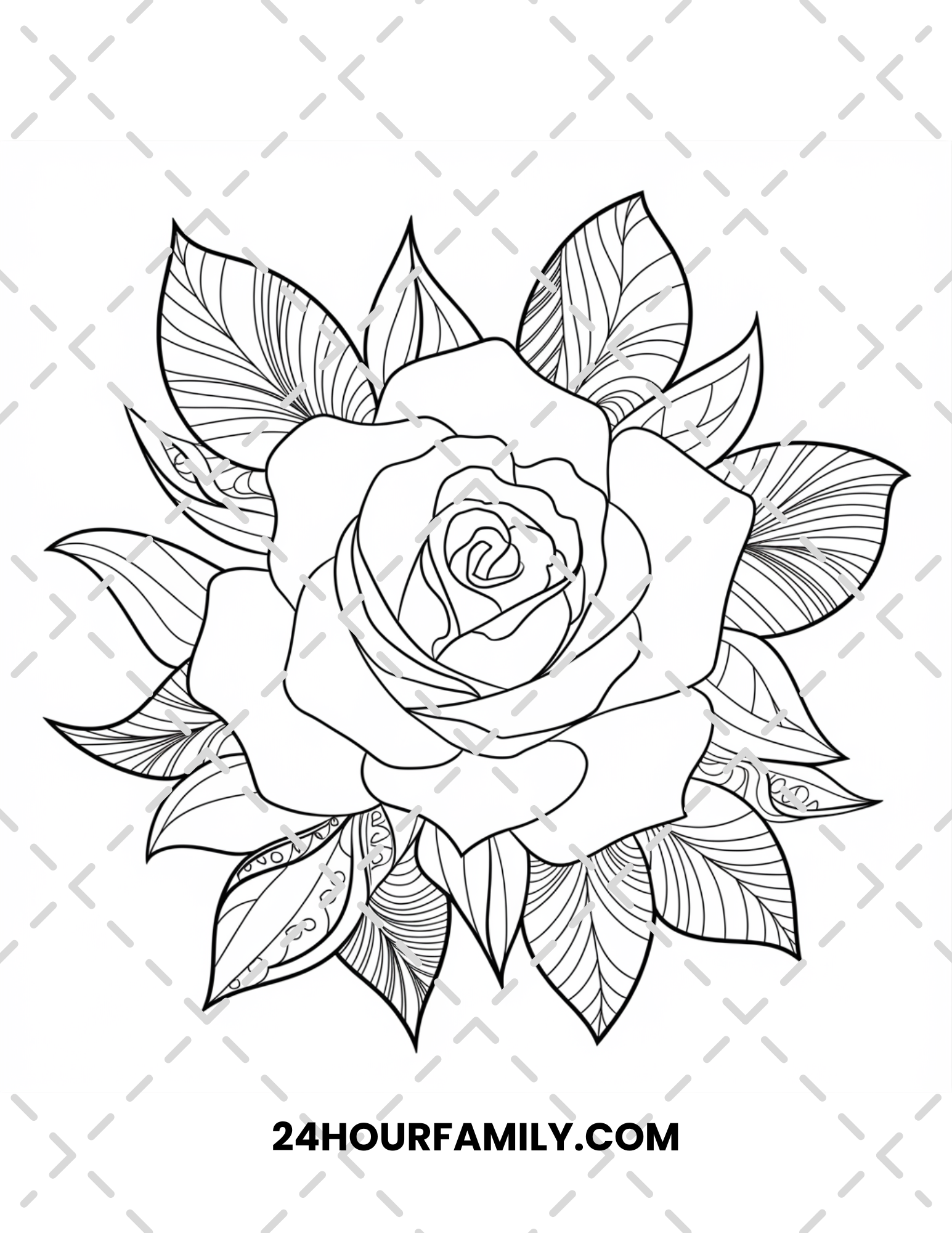 mandala rose coloring pages