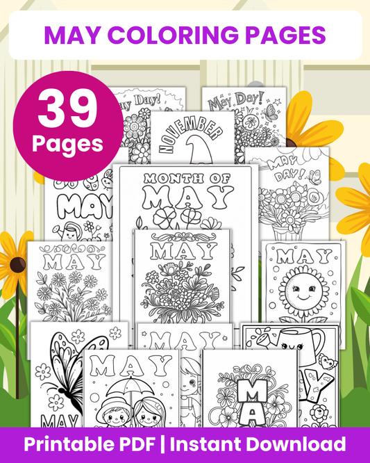 may coloring pages