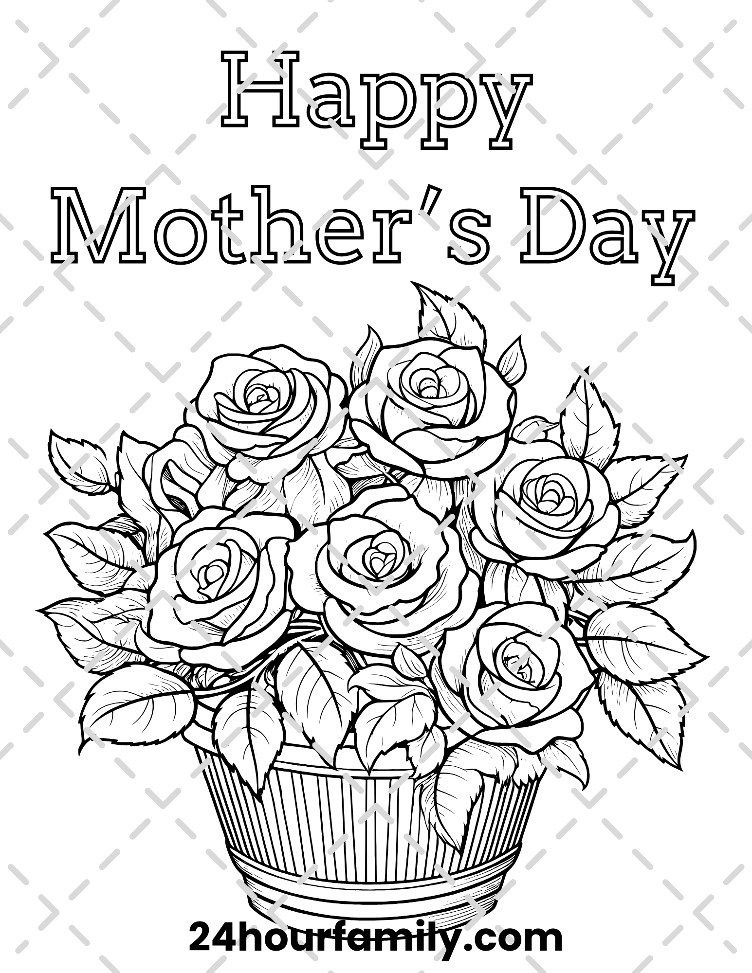 mothers day coloring pages