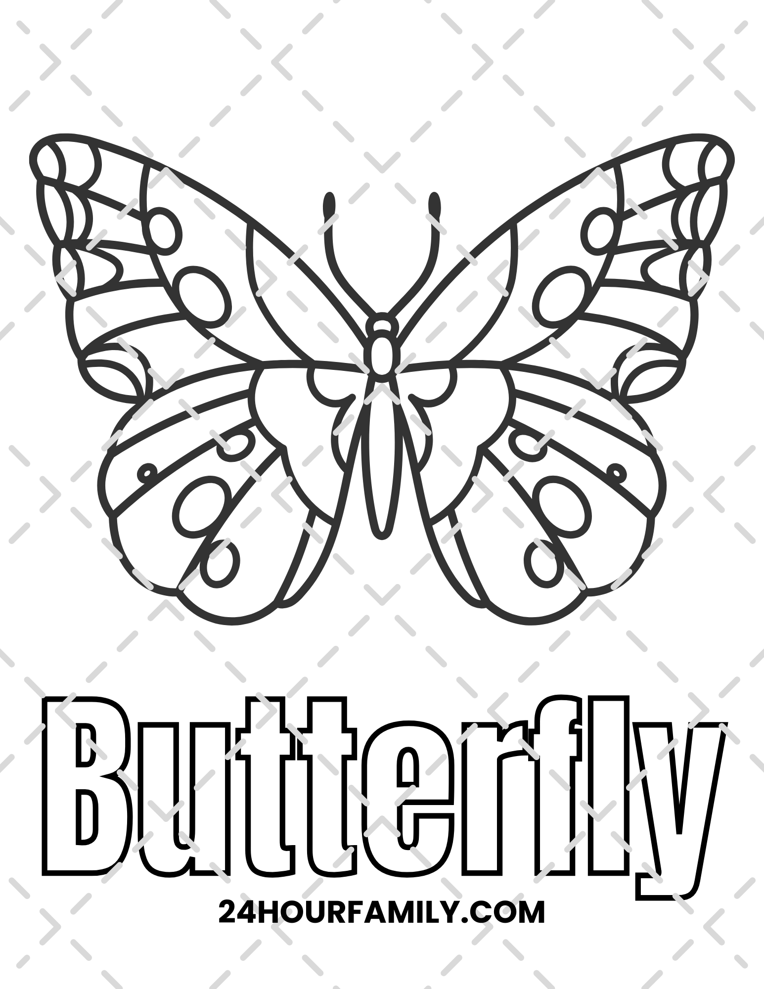 butterfly coloring pages