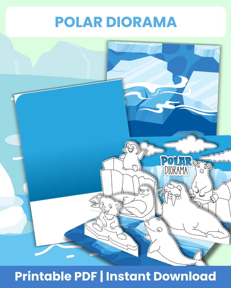 polar diorama printable