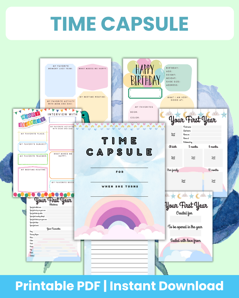 time capsule printable 
