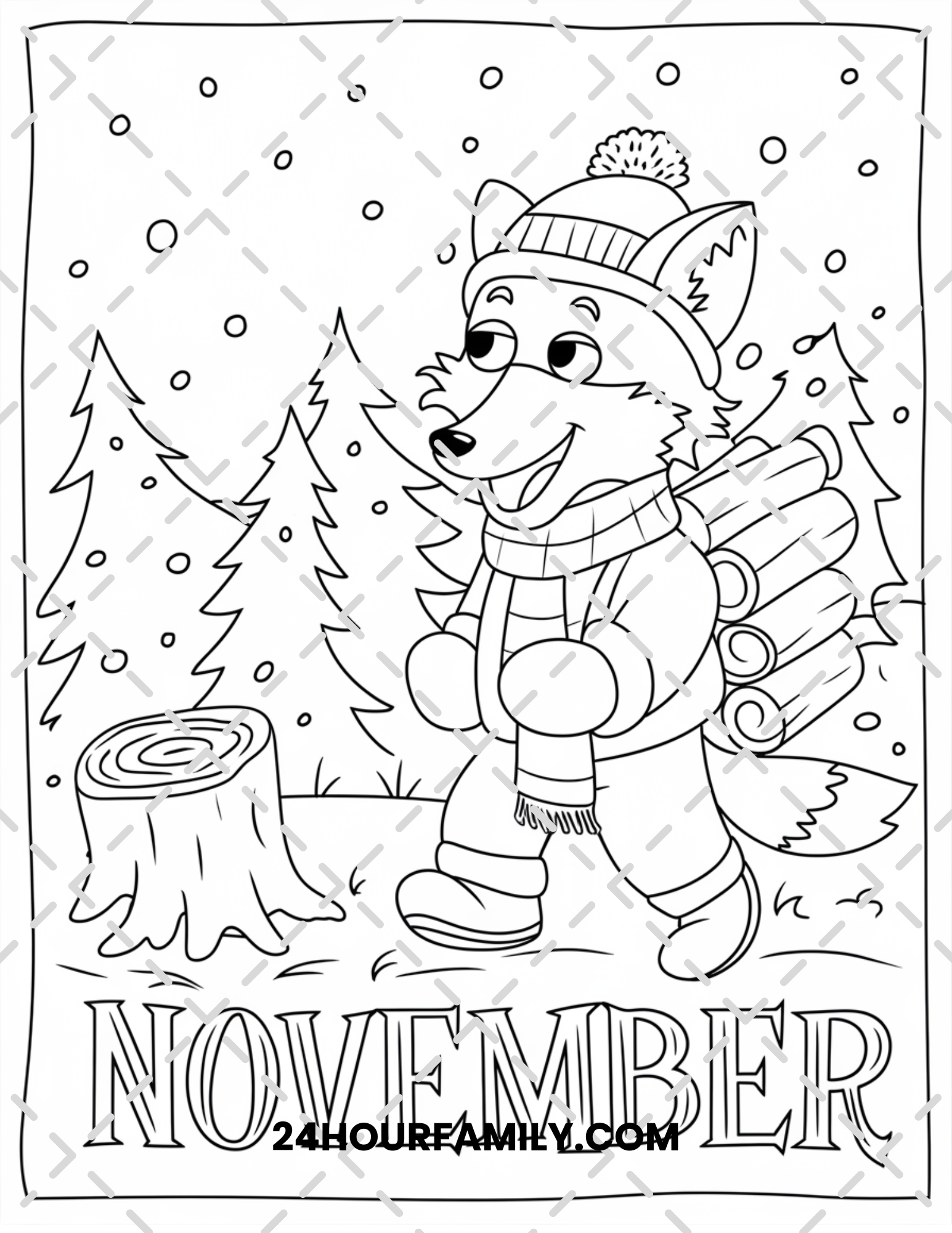 november coloring pages