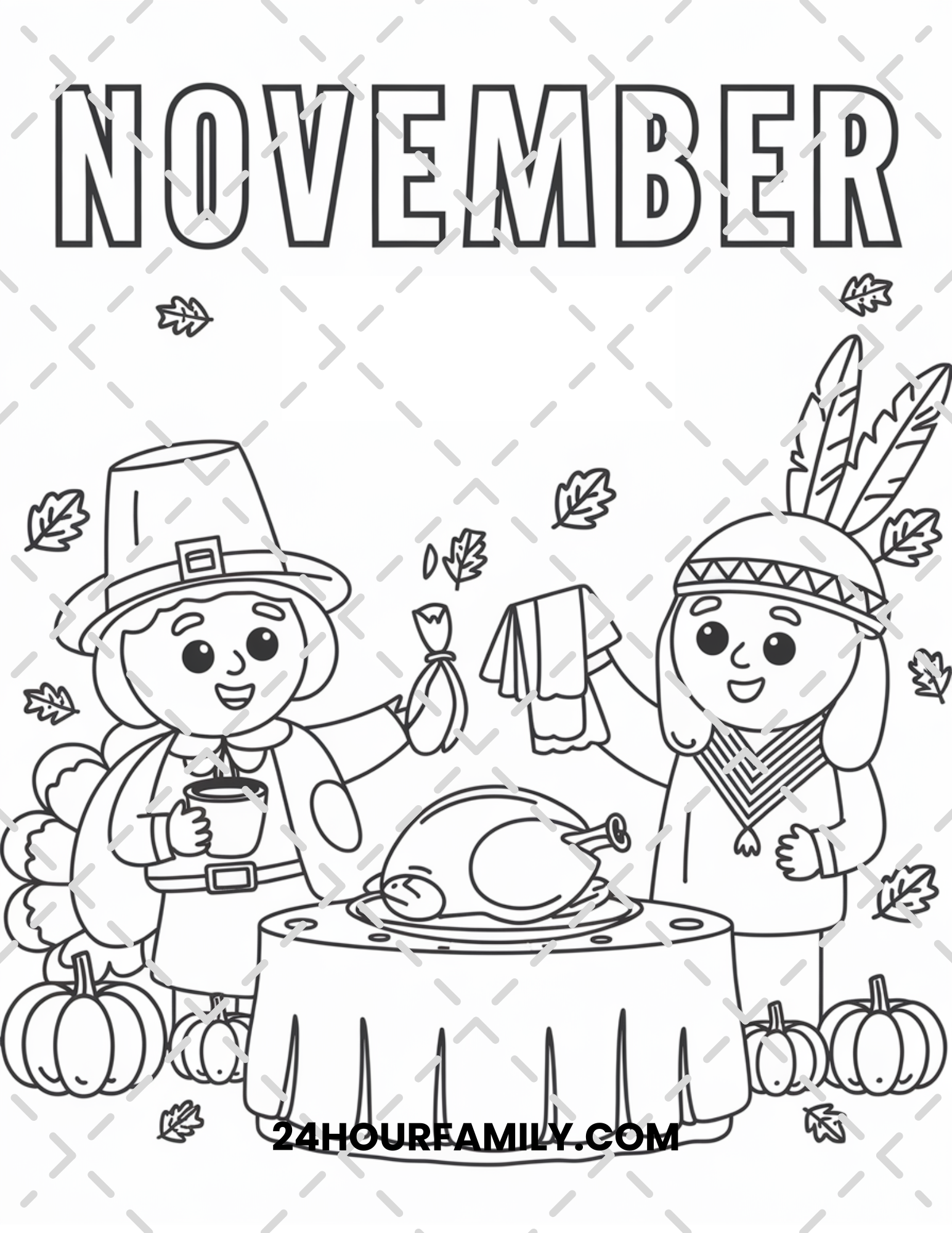 november coloring pages