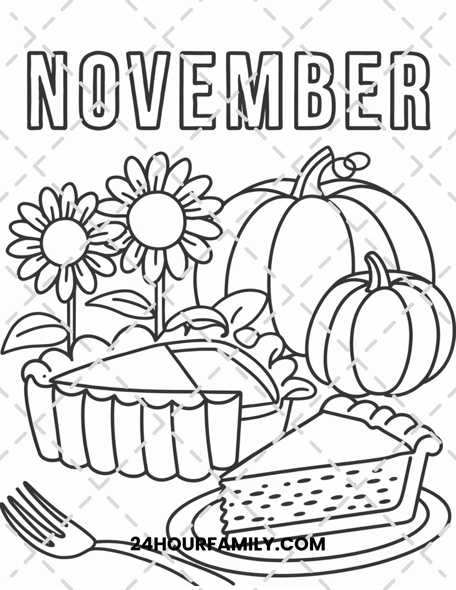 november coloring pages