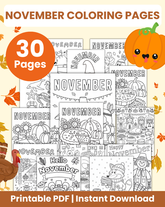 november coloring pages