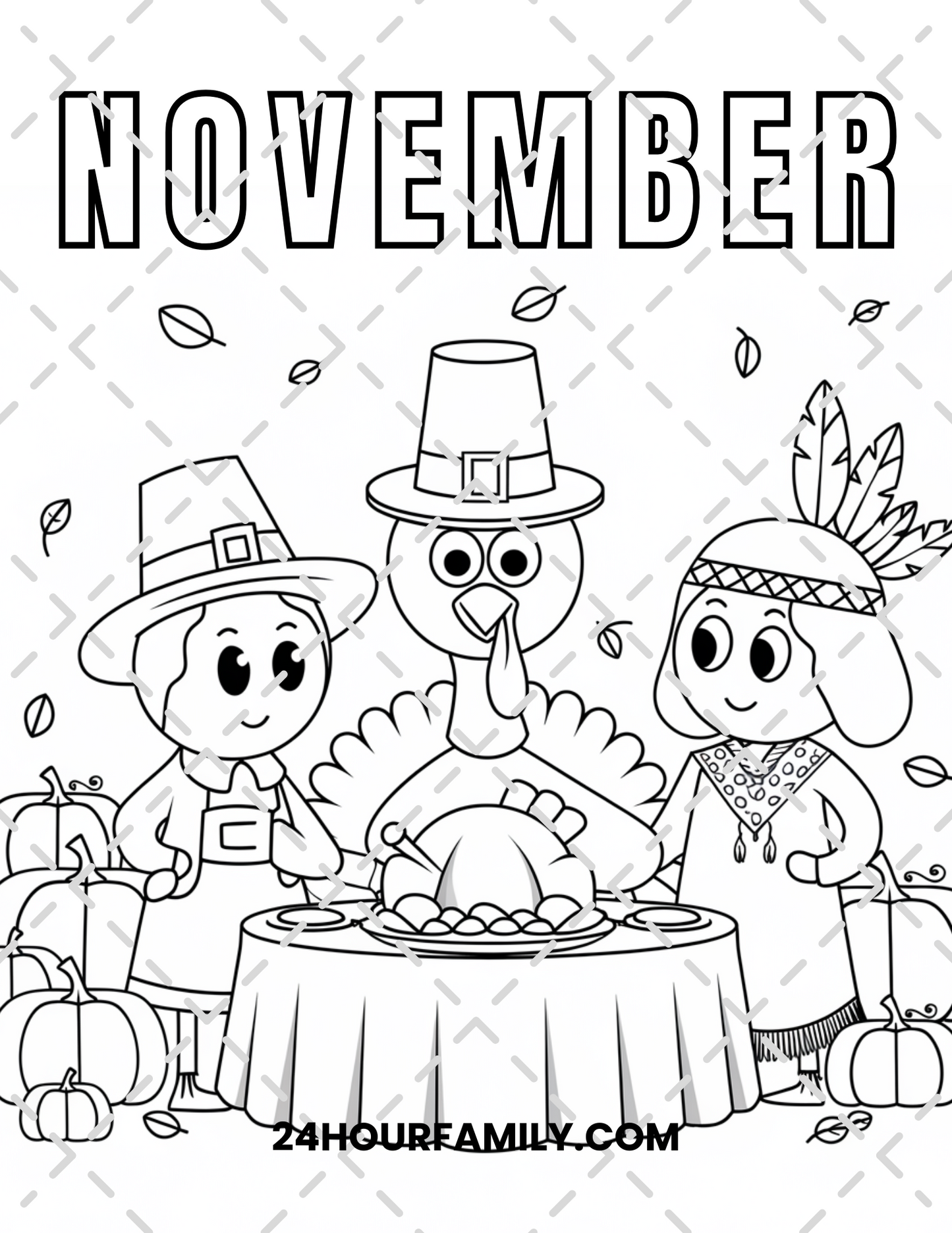 november coloring pages