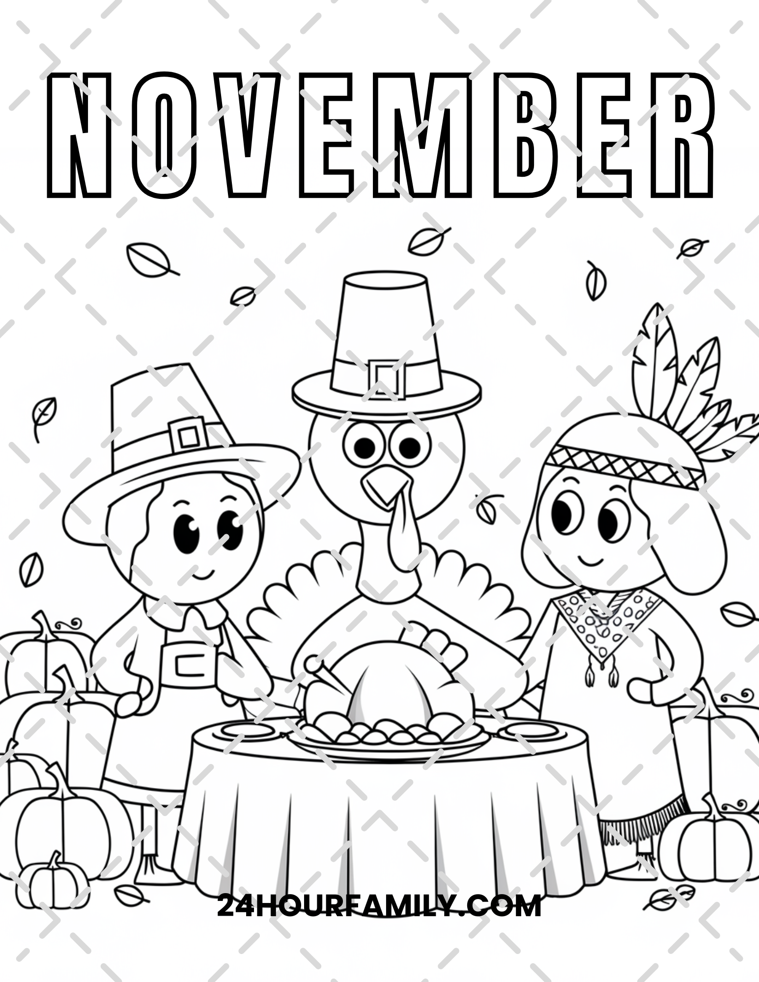 november coloring pages