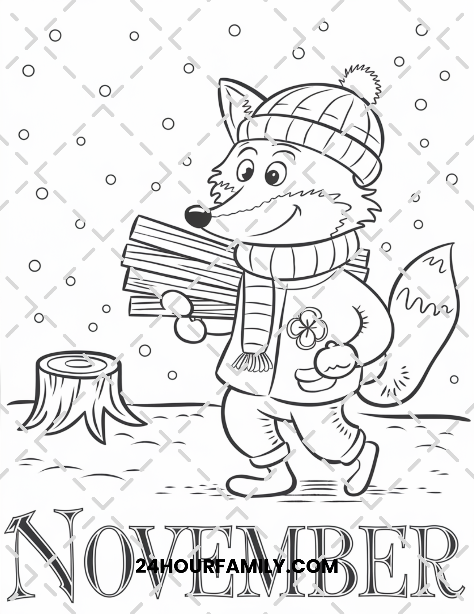 november coloring pages