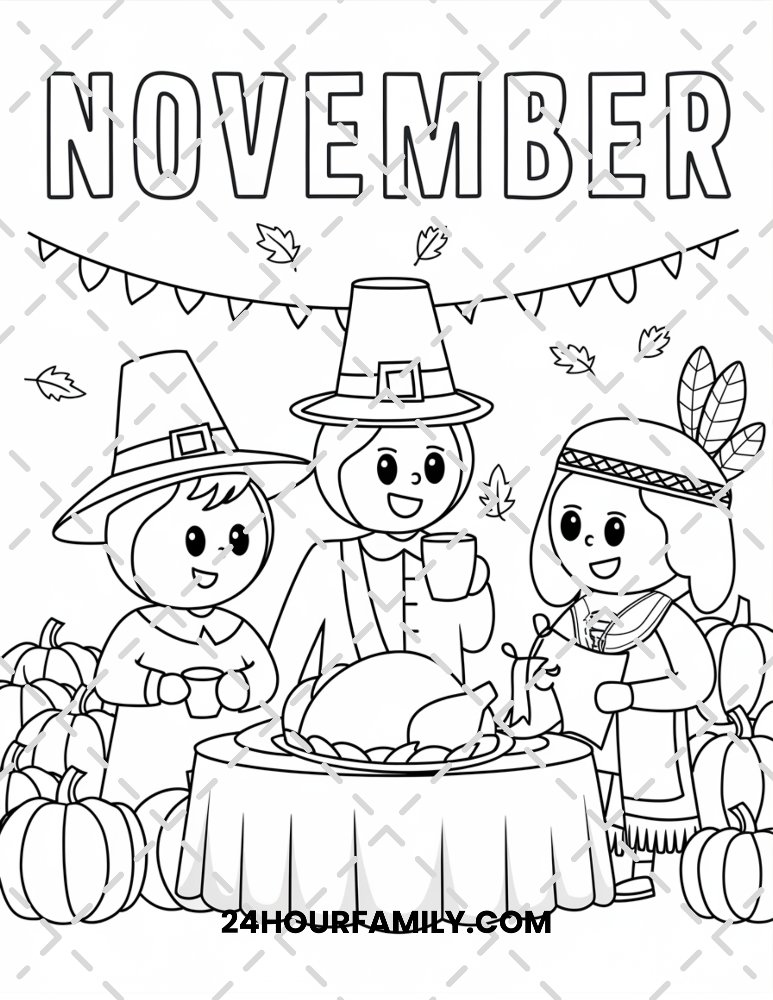november coloring pages