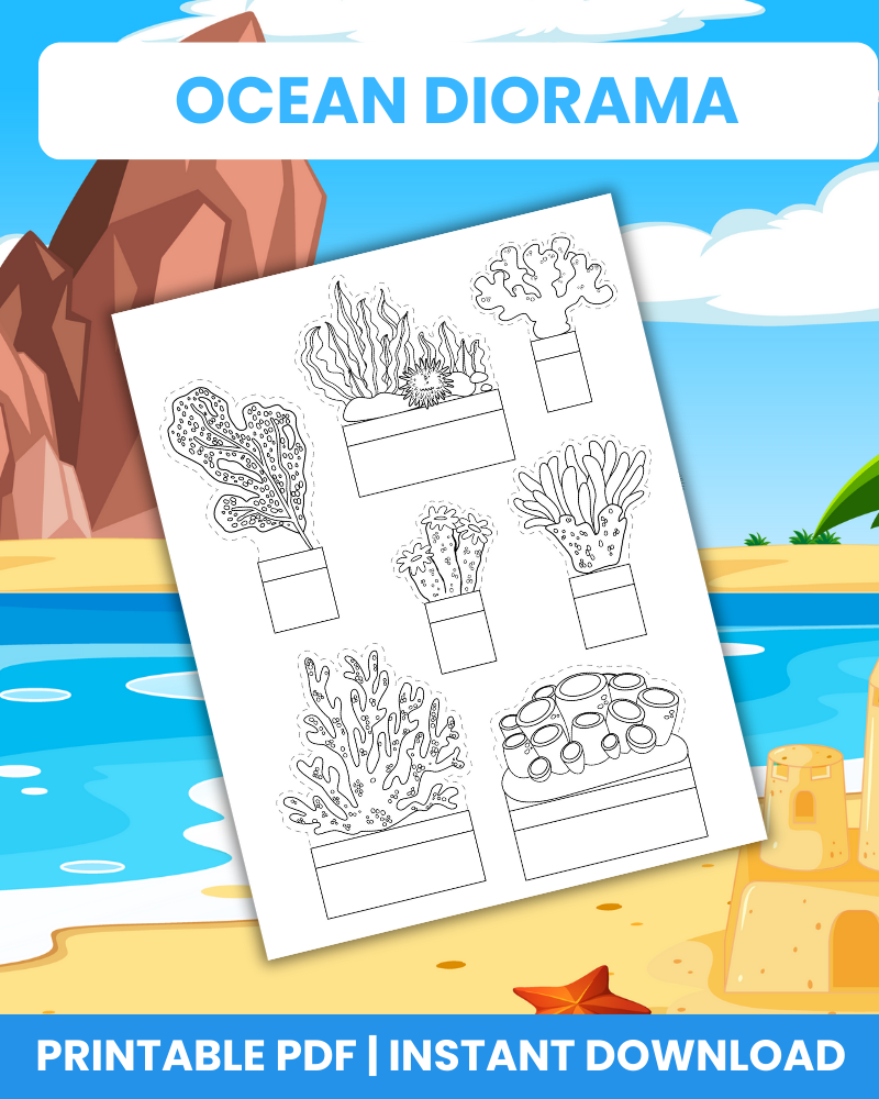 ocean diorama printable crafts