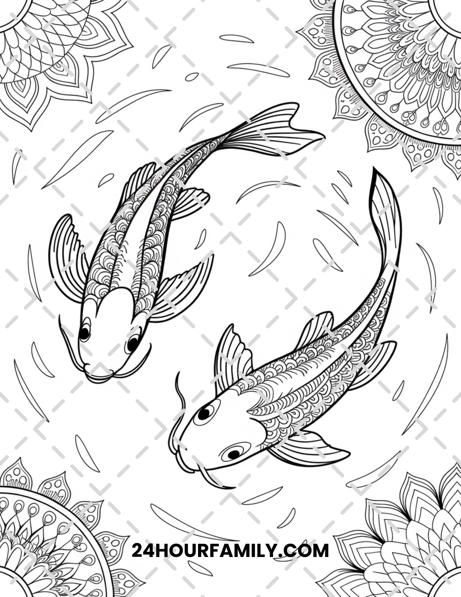 fish coloring pages for adults