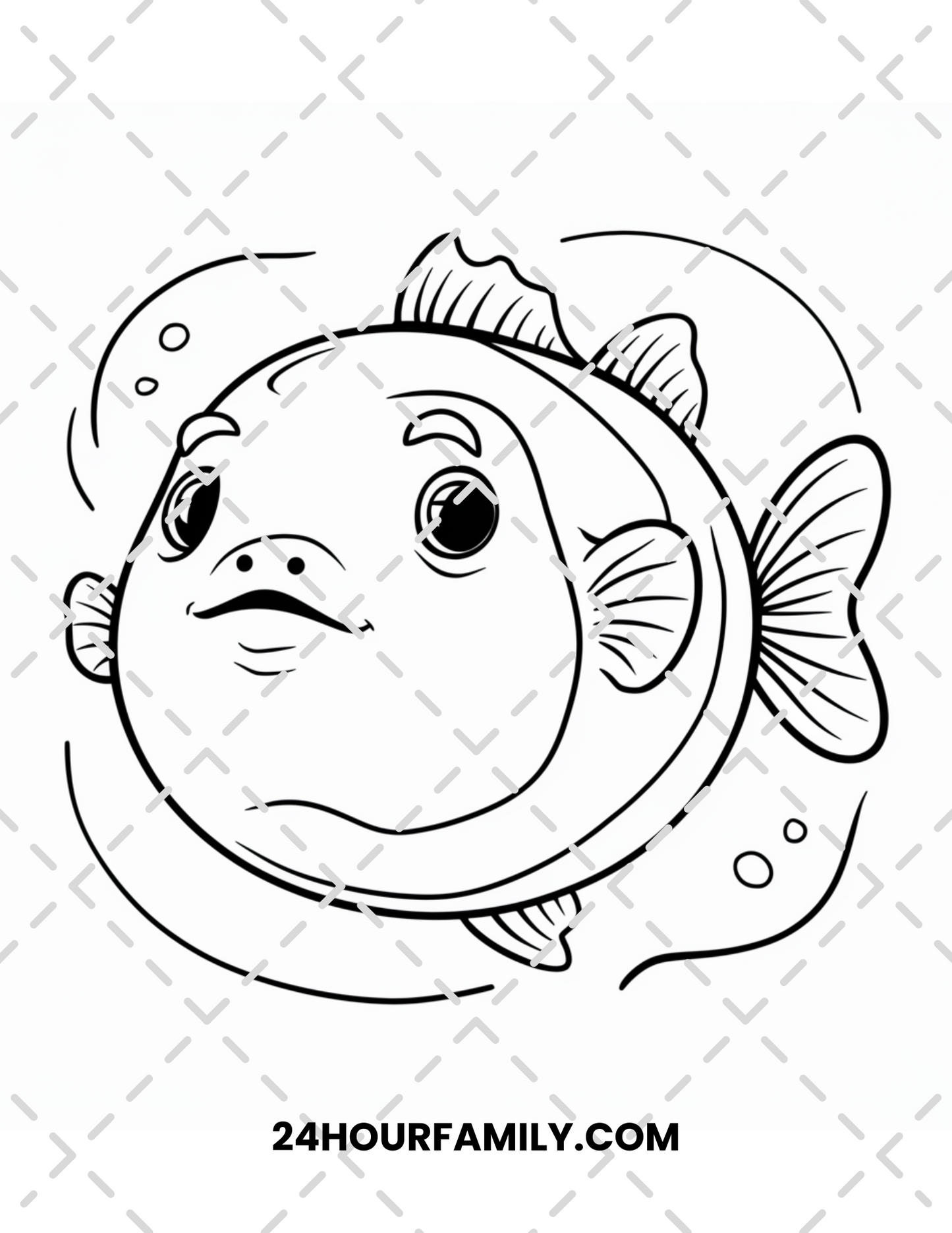 puffer fish coloring pages