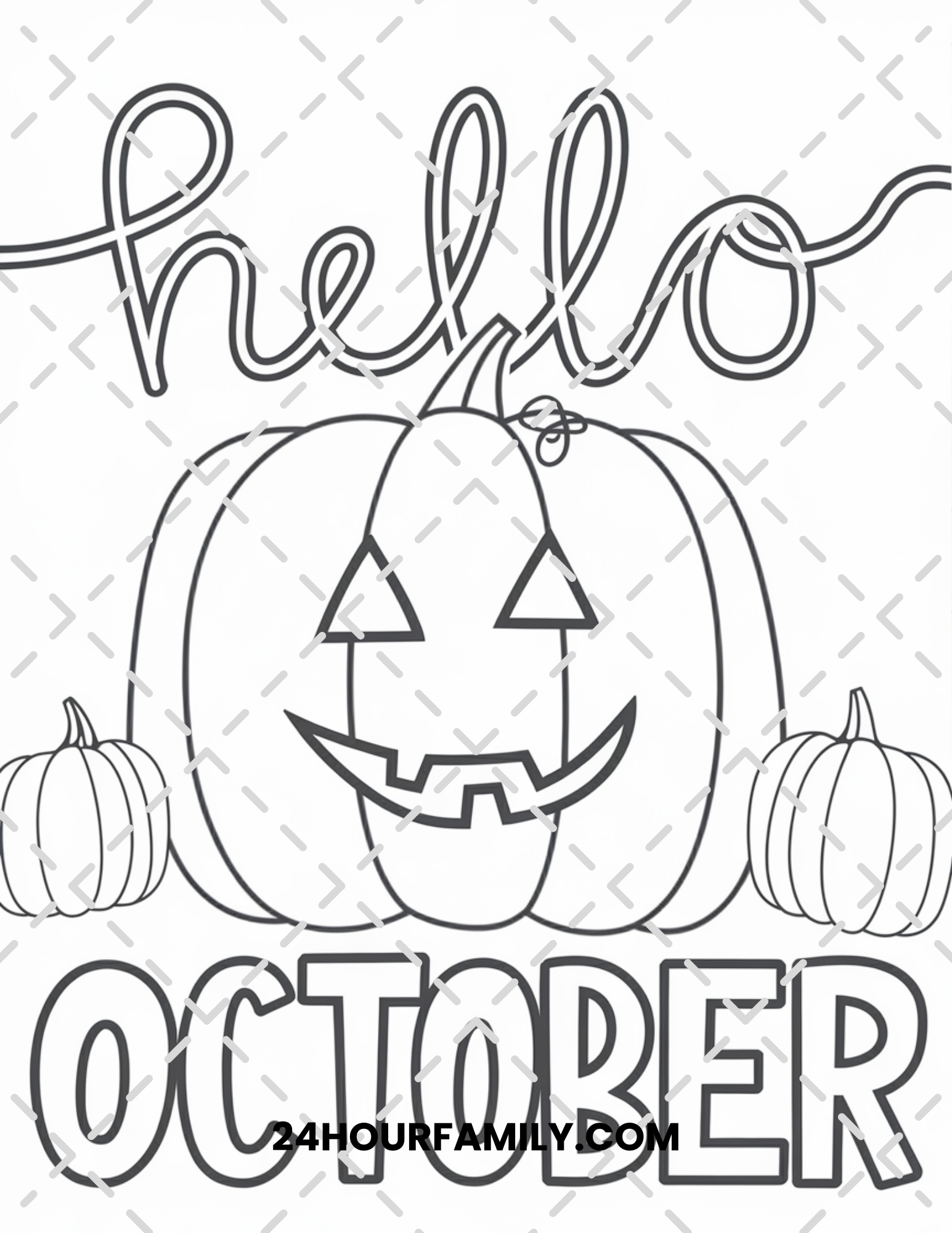 october coloring pages