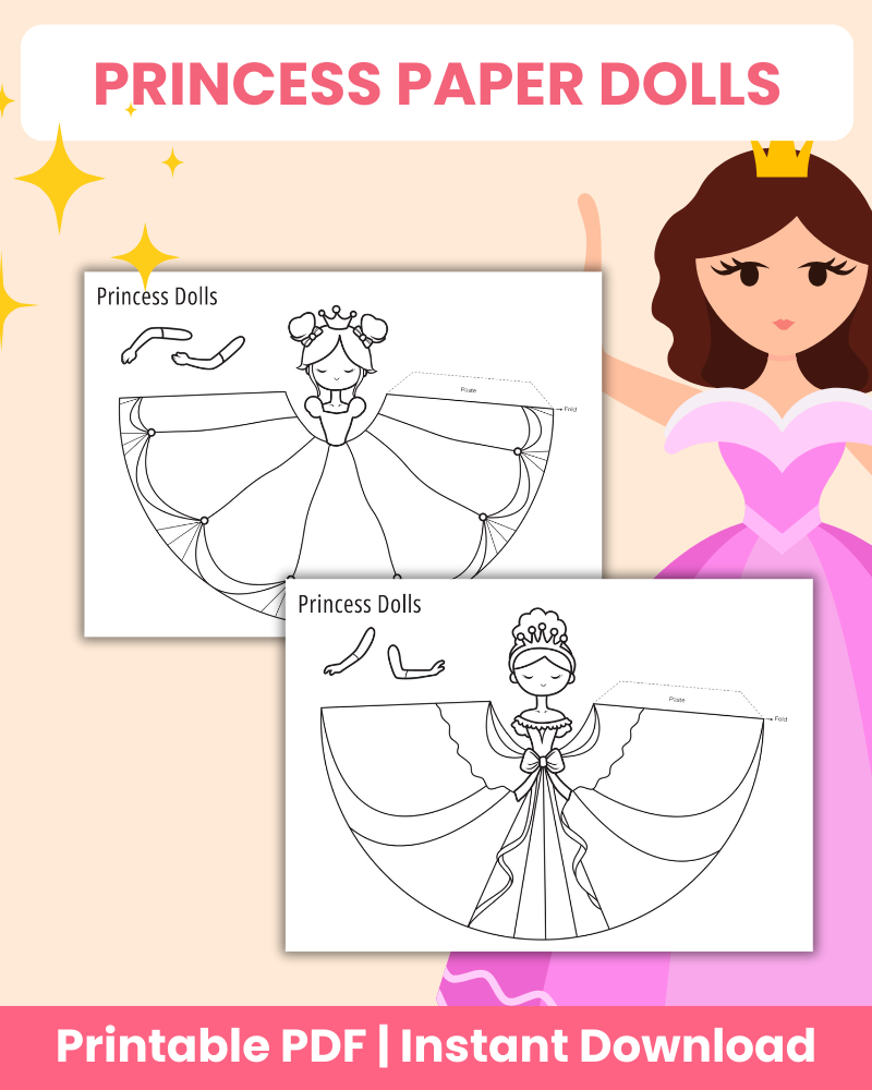 princess paper dolls printable