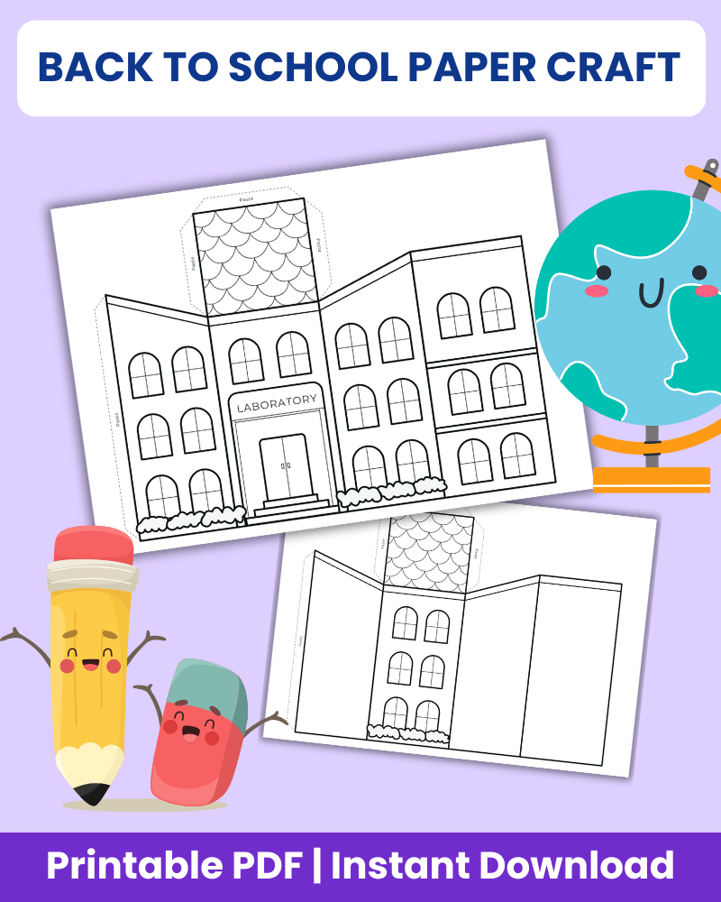 back to school paper craft