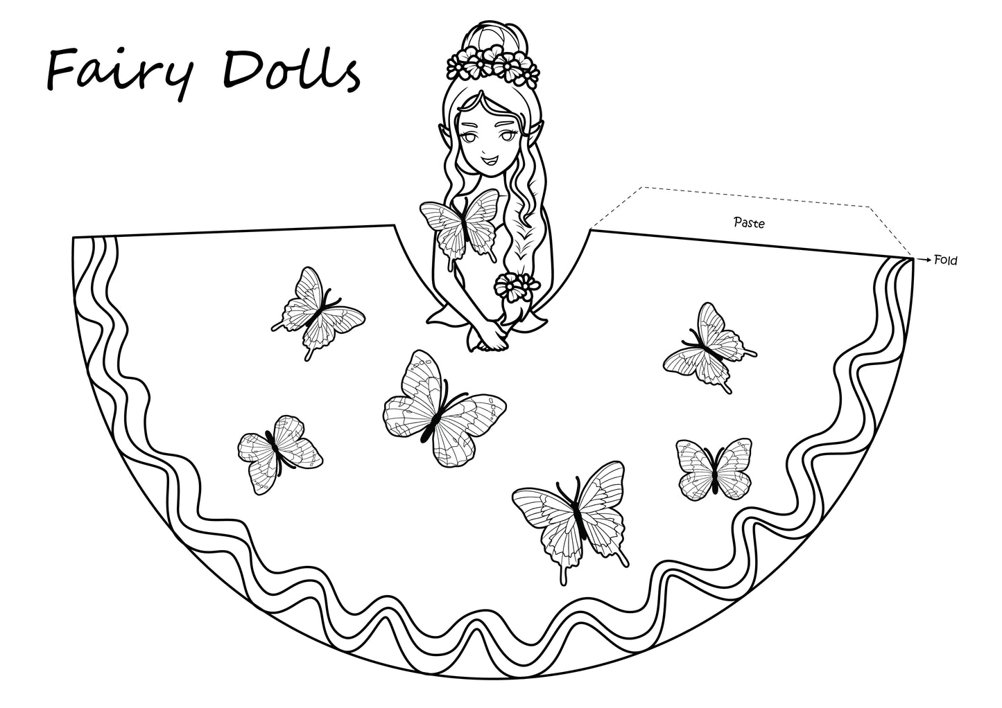 paper dolls craft build fairy paper dolls