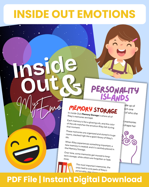 Inside Out Emotions Printable - 35 Pages – 24hourprintables.com